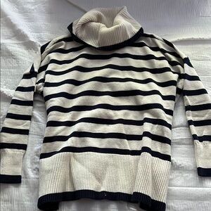 Striped Turtleneck Sweater